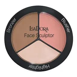 Палітра хайлайтерів для обличчя IsaDora Face Sculptor №01 Warm Peach 18 г (492841)