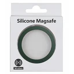 Металлическое кільце Silicone Magnetic Dark Green - мініатюра 2