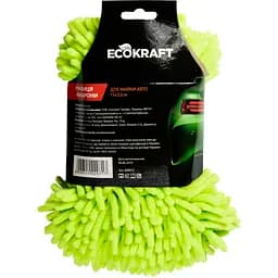 Щітка рукавиця для миття автомобіля Макарони EcoKraft ARM12 15x22 см (6900514220717) - мініатюра 2