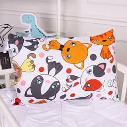 Набір дитячий MirSon зима Kids Time 20-0035 Colored kittens 110x140 см бавовна: ковдра з подушкою (2200009671197) - мініатюра 8