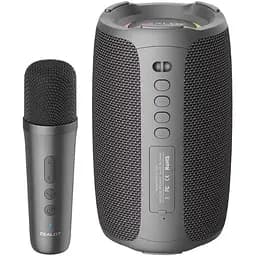 Портативна bluetooth колонка Zealot S61M з LED підсвічуванням + мікрофон чорний