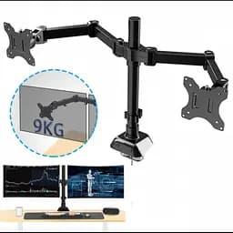 Настільне кріплення для двох моніторів, поворотний кронштейн 17"-33" UKC Z022 - мініатюра 5