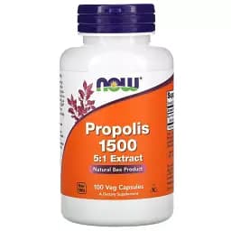 Прополіс Now Foods Propolis 1500 100 вегетаріанських капсул