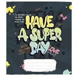 Зошит загальний Школярик Graffiti style 048-3327L-5 у лінію 48 аркушів