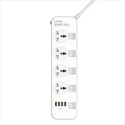 Сетевой удлинитель LDNIO SC4408 (4 х розетки 4 х USB) 2 м