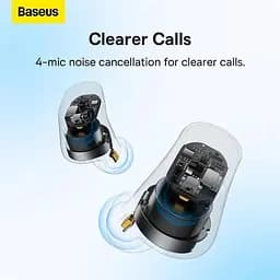 Навушники Baseus Bowie True Wireless Earphones WM05 ANC до 5 годин (NGTW200002) білі - мініатюра 7