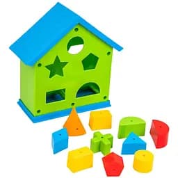 Игрушка-сортер Tigres Friends on the move Домик развивающий зеленый (39351)