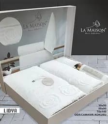 Подарунковий набір рушників з парфумом La Maison Lidya pbe0051108 - мініатюра 3
