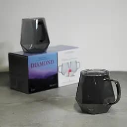 Набір чашок Vittora Diamond з боросилікатного скла 2 шт. 300 мл (135072) - мініатюра 5