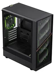 Корпус GameMax Aeris 330 M Tempered Glass без БЖ Black (AERIS 330 MB) - мініатюра 4