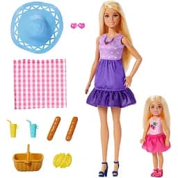Набір Barbie Сімейний пікнік з ляльками Барбі та Челсі (JBF43) - мініатюра 2