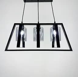 Люстра у стилі лофт у трикутній формі корпусу чорного кольору Line.F 11806/3 BK