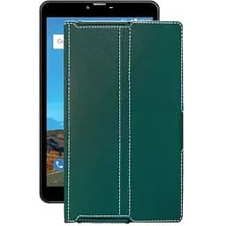 Чохол StatusCASE з екошкіри для планшету Bravis NB871 8 Тм. Бірюзовий