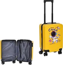 Чемодан, 50x32x21 см, колёса 5.5 см, кодовый замок, пластик