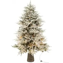 Ялинка штучна J-line засніжена з вбудованою гірляндою 210 см (48880)