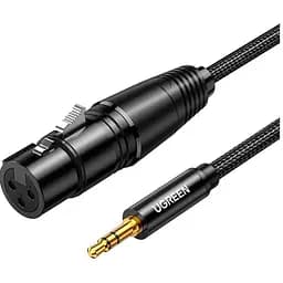 Кабель мультимедийный 3.5mm M to XLR F 2.0m AV182 black Ugreen (20244)