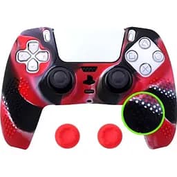 Чехол на геймпад Silicone Case для Sony DualSense Black/Red [125872]