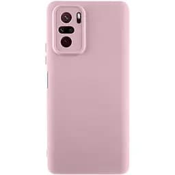 Чехол Silicone Cover Lakshmi Full Camera (AAA) для Xiaomi Redmi Note 10 / Note 10s / Poco M5s Розовый / Pink Sand