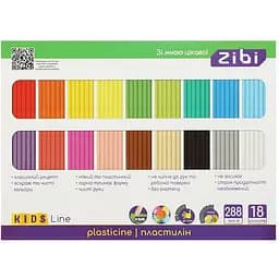 Пластилин ZiBi Kids Line 18 цветов 288 г (ZB6276)