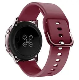 Силіконовий ремінець One Watchbands для Samsung Galaxy Watch 5 40mm - темно-вишневий розмір L ширина кріплення 20мм (W1-2WB50020258994) - мініатюра 2