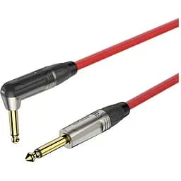 Инструментальный/гитарный/межблочный кабель Roxtone Jack 6.3 - угловой Jack 6.3 TGJ-J110-L1 1м