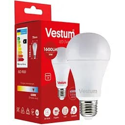 Светодиодная лампа Vestum A70 18W 6500K 220V E27 1-VS-1113