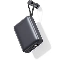 Батарея універсальна Swissten 20000mAh SPACE 22/5W PD QC w/built-in cables USB-C/LIGHTNING Silver (8595217490598) - мініатюра 4