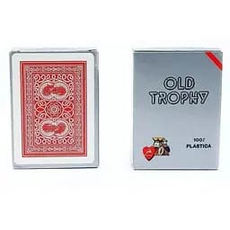 Карти гральні Modiano Old Trophy Moto 100% Plastic (red) (00462)