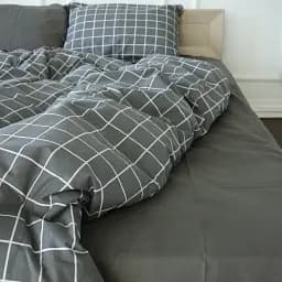 Простирадло MirSon Бязь 17-4815 Lugano 150х220 см сіре (2200009019180)