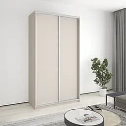 Шафа-купе дводверна MebelStar Стандарт AL 2ДСП 130x45x240 см Кашемір (MBS-3567)