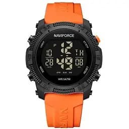 Наручний годинник чоловічий Naviforce Europe Orange Чорний (3154)