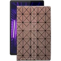 Чехол StatusCASE из экокожи для планшета Lenovo M10 Plus TB-X606F Коричневый ромб