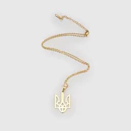 Прикраса Кулон на ланцюжку Герб золото Різнокольоровий (2000990231420А)