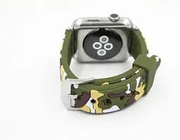 Ремінець Creasted для годинника Apple Watch 38 мм 40 мм силіконовий з пряжкою, Camouflage with yellow - мініатюра 3