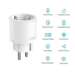 TP-Link Смарт-розетка Tapo P115 N300 16A з функцією моніторингу використаної енергії - мініатюра 2