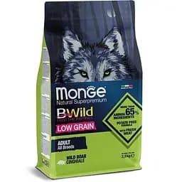 Сухий корм Monge BWild Adult Wild Boar Низкозерновий собак усіх порід на основі дикого кабана 2,5 кг
