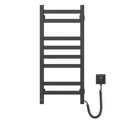 Електрична рушникосушка Navin Авангард 360x800 Sensor правобічна з таймером, чорний муар 00-044050-5080, Чорний матовий, Праве, Електронний