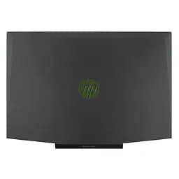 Кришка матриці для HP Pavilion Gaming 15-DK 15T-DK, (Чорна, Зелений логотип, Оригінал)