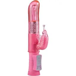 Вібратор-кролик Toy Joy Happy Happy Hugging Butterfly 22.5 см рожевий