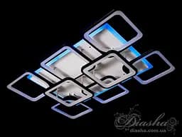 Світлодіодна люстра Diasha 8060/6+2BK LED 3color dimmer - мініатюра 4