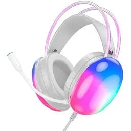 Навушники Hoco rich gaming headphones W109 RGB AUX+USB, 2m