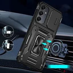 Ударостійкий чохол Camshield Army Ring для Samsung Galaxy A37 5G / A36 5G / A56 5G Чорний / Black - мініатюра 2