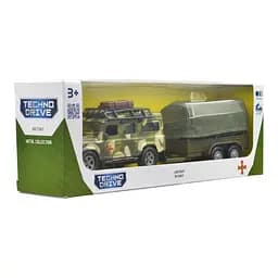 Ігровий набір TechnoDrive Land Rover Defender Military з причепом (520027.270) - мініатюра 12