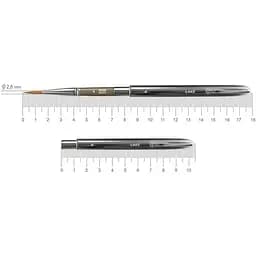 Пензель мікс соболь/синтетика круглий TRAVEL BRUSH LAKE 178 № 4 коротка ручка Rosa