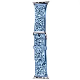 Ремінець Bling World Rock Diamond для Apple Watch 38/40/41/42mm(ser.10) Блакитний