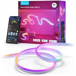 Стричка свитлодиодна розумна Govee H61D3 Neon Rope Light 2, 3м, RGBIC, WI-FI/Bluetooth, билий