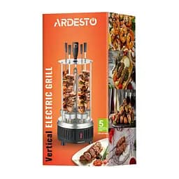 Електрошашличниця Ardesto 900 Вт 5 шампурів обертання 360° (VEG-HY1000) - мініатюра 8