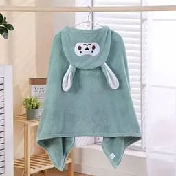 Дитячий рушник - куточок з капюшоном мікрофібра 140*70 см Оливковий