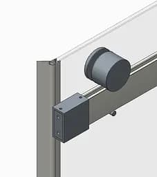 Двері в нішу Koer SR SD01-120x200-TR-02 прозоре скло Easy Clean 8 мм, нікель KR5379, універсальні, прозорий, нержавіюча сталь - мініатюра 2