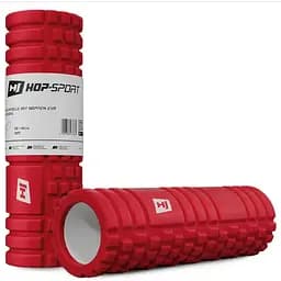 Роллер масажер (валик, ролик) Hop-Sport EVA 45см червоний